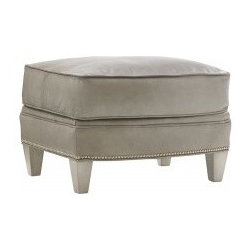Bayville Leather Ottoman - Footstools And Ottomans