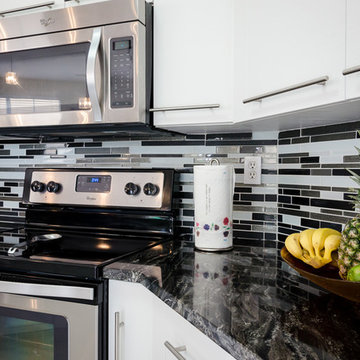 Glass Backsplash Tile Modern Brick
