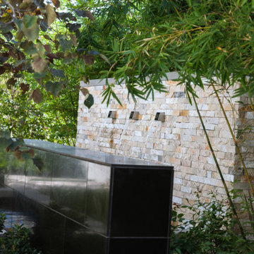 Modern Stone Wall Water Feature