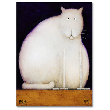 Daniel Patrick Kessler 'Fat Cat' Canvas Art, 47x35