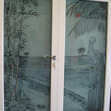 Etched Glass Doors by Krystal Glass Company