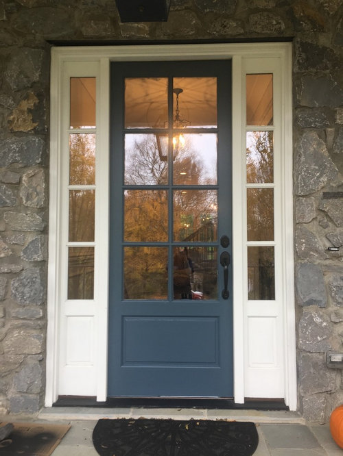 front door sidelights color