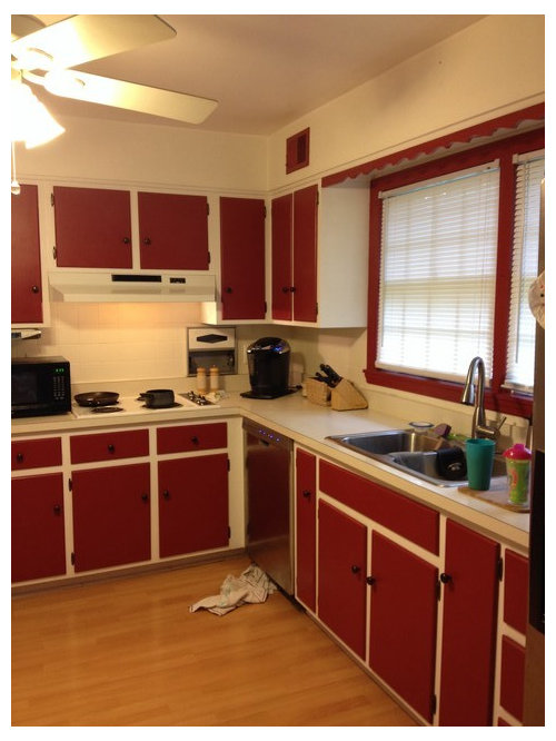 Best Way To Paint Over Red Kitchen Cabinets