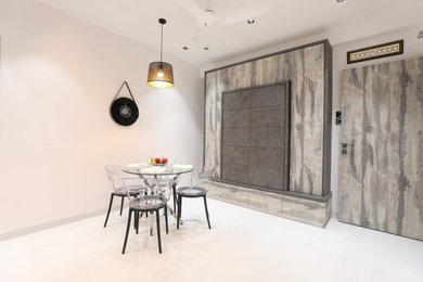 Dining room - contemporary dining room idea in Mumbai