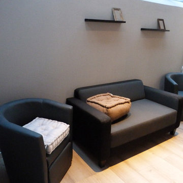 Espace salon sous verrière