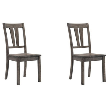 Picket House Furnishings Grayson Dining Chair in Gray Oak (Set of 2)