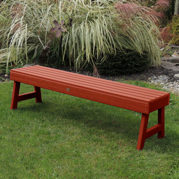 Weatherly Picnic Bench 5', Rustic Red