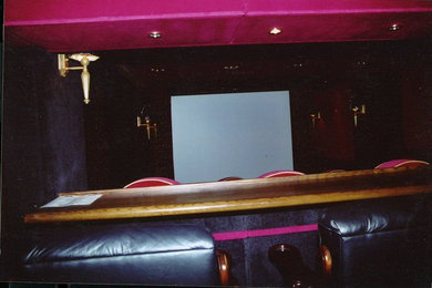 Inspiration for a timeless home theater remodel in Detroit
