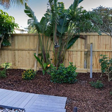 Replace South Fence, Potting Bench & extend walkway.