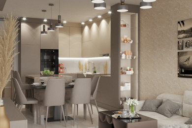 Example of a dining room design in Other