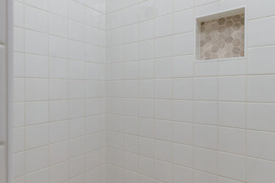 Inspiration for a transitional bathroom remodel in Other