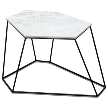 White Marble Modern Coffee Table, Versmissen Bunker51