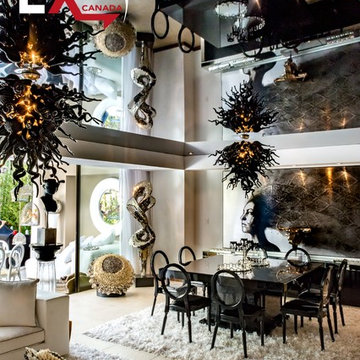 EXTENZO STRETCH CEILINGS - LIVING ROOM IN PUERTO VALLARTA, MEXICO