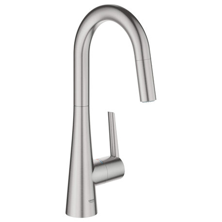 Grohe Ladylux 1.75 GPM Single-Handle Kitchen Faucet, Supersteel Infinity