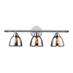 Reflections 3-Light Vanity Light In Polished Chrome - Bathroom Vanity Lighting