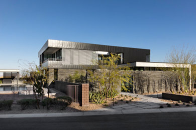 Inspiration for a contemporary exterior home remodel in Las Vegas