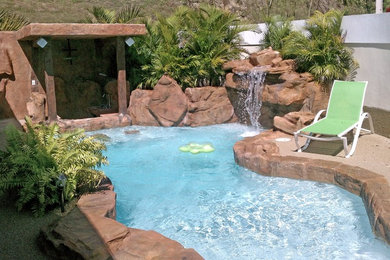 Example of an island style pool design in Other