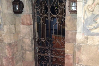 Inspiration for a timeless wine cellar remodel in Bridgeport