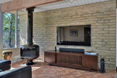 Example of a trendy family room design in San Francisco