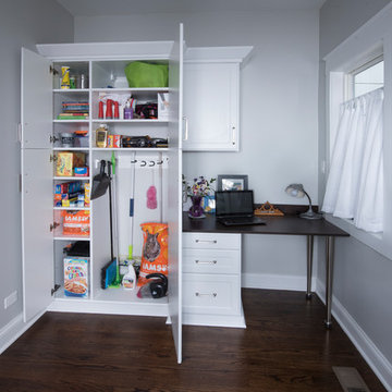 Sun Room Transforms to Mud Room/Home Office