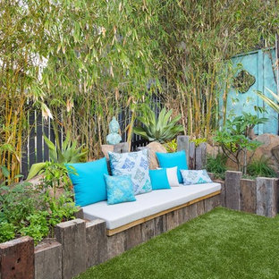 Eklektisches Garten im Innenhof im Sommer in Brisbane