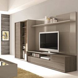 Composition 221 Modern Wall Unit - $5635.45 - Entertainment Centers And Tv Stands