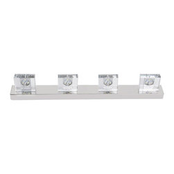 4 Swing Sparkling K9 Crystal Shade LED Wall Mirror Lights - Products