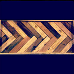 Herringbone Style Headboard / Platform Bed - Platform Beds