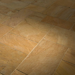 Pattern Cut Flagstone, Buff - Landscaping Stones And Pavers
