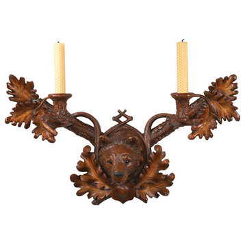 Bear Wall Candle Sconce