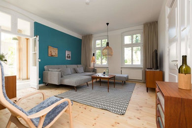 Mittelgroße Mid-Century Wohnidee in Berlin