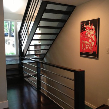 Modern Railing and Stairs in Johns Creek