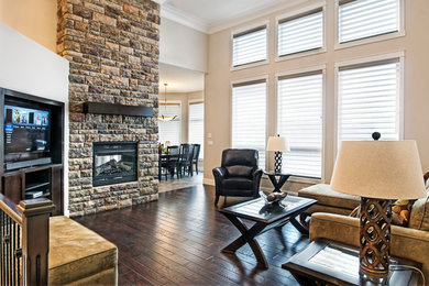 Example of a living room design in Edmonton