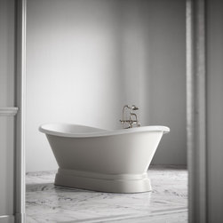 Charsley Matte Stone Roll Top Cast Iron Bath - Baths
