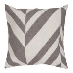 Grey Offset Pillow | Pulp Home - Decorative Pillows
