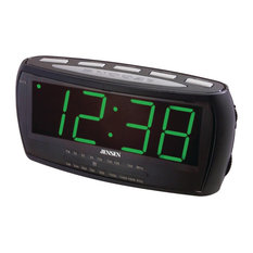 AM/FM Alarm Clock Radio in Black