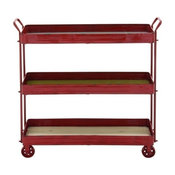 Metal Wood 3 Tier Cart