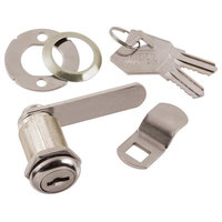 Keyed Alike Cabinet and Drawer Utility Cam Lock, Chrome Finish