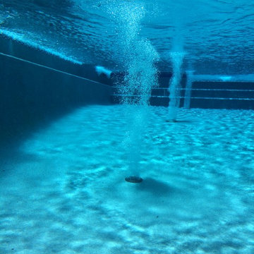 Beverly Hills pool with underwater viewing glass