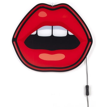 Led Lamp Red Lip Mouth by Seletti