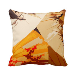 "Those Lovely Fans" JTG Art Pillow - Decorative Pillows