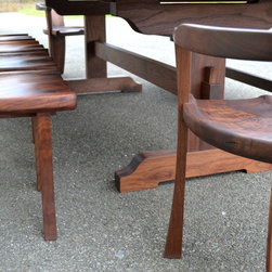 Live Edge Walnut Dining Set - Dining Sets