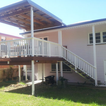 Brisbane Flyover Patio Roof Insulated and Second Story Deck