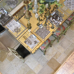 Dining room fireplace - Wall And Floor Tile