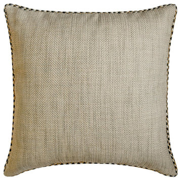 Grey Jute Lace and Moroccan 20"x20" Throw Pillow Cover Jutish Grey