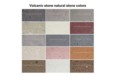 Volcanic stone & Lava stone natural colors