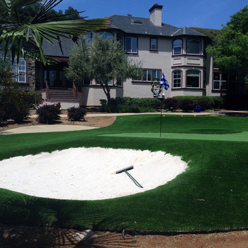 Artificial grass installation in Morgan Hill, CA.