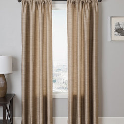 Blindsgalore Signature Drapery Panel: Borgata Silk Stripe - Curtains