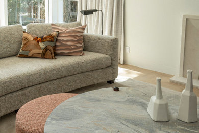 Inspiration for a modern living room remodel in Auckland