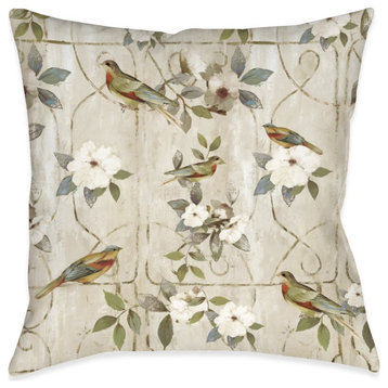 Bird Cage Indoor Pillow, 18"x18"